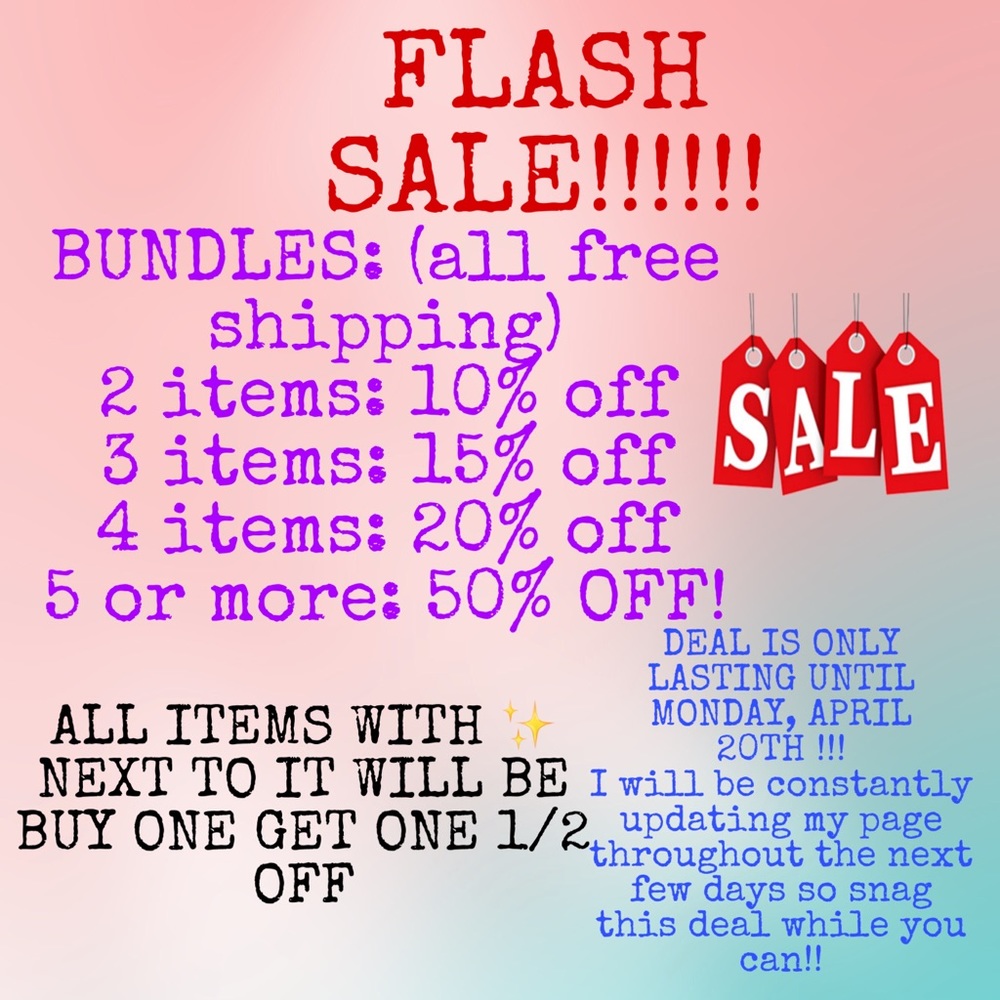 SALE SALE SALE!!!!